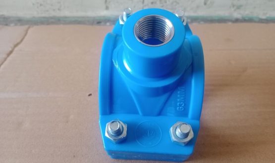 HDPE Saddle Inner SS Threaded